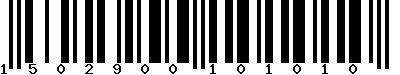 EAN-13 : 1502900101010