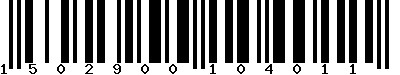 EAN-13 : 1502900104011