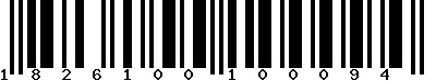 EAN-13 : 1826100100094