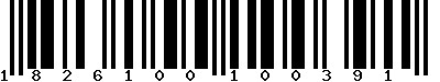 EAN-13 : 1826100100391