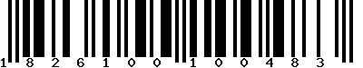 EAN-13 : 1826100100483