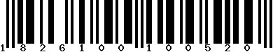 EAN-13 : 1826100100520