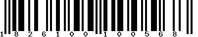 EAN-13 : 1826100100568