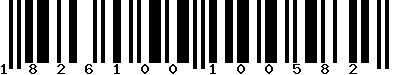 EAN-13 : 1826100100582