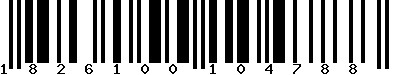 EAN-13 : 1826100104788