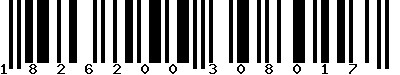 EAN-13 : 1826200308017