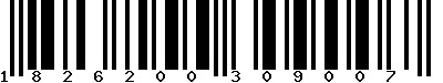 EAN-13 : 1826200309007