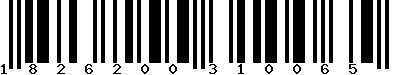 EAN-13 : 1826200310065