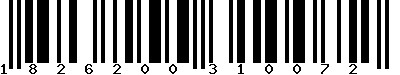 EAN-13 : 1826200310072