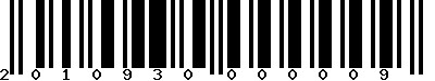 EAN-13 : 2010930000009