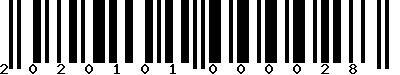 EAN-13 : 2020101000028