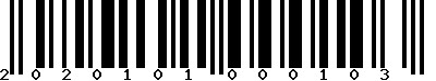 EAN-13 : 2020101000103