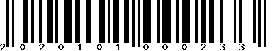 EAN-13 : 2020101000233