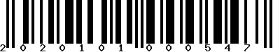 EAN-13 : 2020101000547