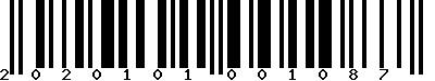 EAN-13 : 2020101001087