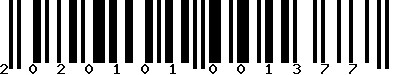 EAN-13 : 2020101001377