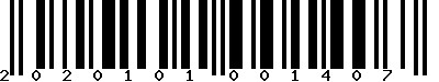 EAN-13 : 2020101001407