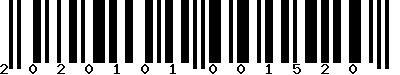 EAN-13 : 2020101001520