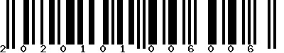 EAN-13 : 2020101006006