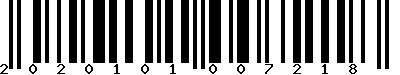 EAN-13 : 2020101007218
