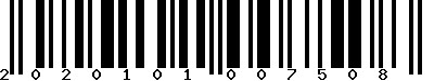 EAN-13 : 2020101007508