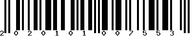 EAN-13 : 2020101007553
