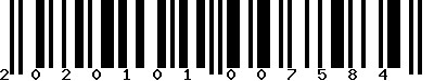 EAN-13 : 2020101007584