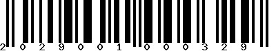 EAN-13 : 2029001000329