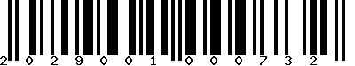 EAN-13 : 2029001000732