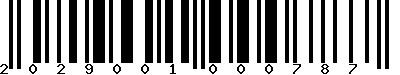 EAN-13 : 2029001000787