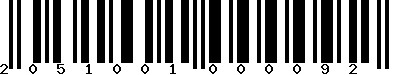 EAN-13 : 2051001000092