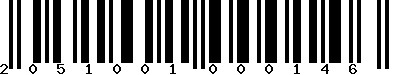 EAN-13 : 2051001000146