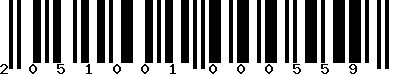 EAN-13 : 2051001000559
