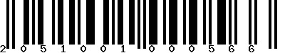 EAN-13 : 2051001000566