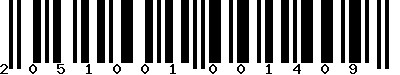 EAN-13 : 2051001001409