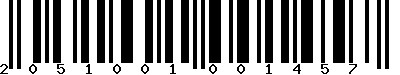 EAN-13 : 2051001001457