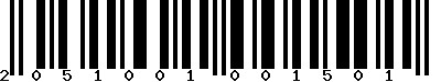 EAN-13 : 2051001001501