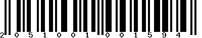 EAN-13 : 2051001001594