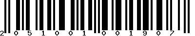 EAN-13 : 2051001001907