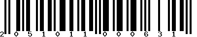 EAN-13 : 2051011000631