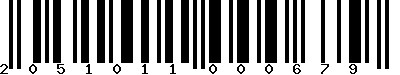 EAN-13 : 2051011000679