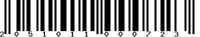 EAN-13 : 2051011000723