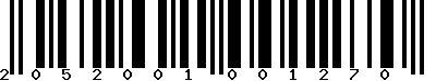 EAN-13 : 2052001001270