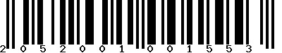 EAN-13 : 2052001001553
