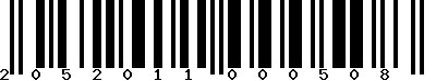 EAN-13 : 2052011000508
