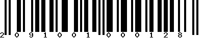 EAN-13 : 2091001000128