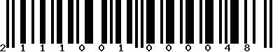 EAN-13 : 2111001000048