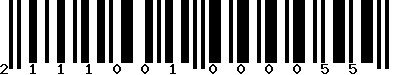 EAN-13 : 2111001000055