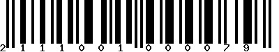 EAN-13 : 2111001000079