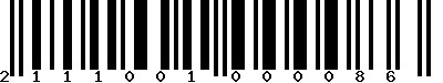 EAN-13 : 2111001000086